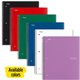 Five Star Wirebound Notebooks - 100 Sheets - Wire Bound - 11" x 8 1/2" - White Paper - Assorted Cover - Pocket, Stiff-back, Perf