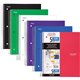 Mead Five-Star Wirebound 5-Subject Notebook - 200 Sheets - Wire Bound - 11" x 8 1/2" - White Paper - Assorted Cover - Pocket, St