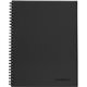 Mead Limited Meeting Notebook - 80 Pages - Wire Bound - Both Side Ruling Surface - Ruled - 7 1/4" x 9 1/2" - Black Cover - Perfo