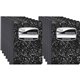 Mead Composition Book - Sewn - 7 1/2" x 9 3/4" - White Paper - Black Marble Cover - 12 / Carton