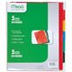 Five Star 5 Tabbed Pocket Dividers - 9.5" Divider Width x 11.25" Divider Length - 3 Hole Punched - Multicolor Divider - 5 / Pack
