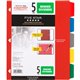 Five Star Multicolor 5-tab Binder Dividers - 5 x Divider(s) - 9.1" Divider Width x 11" Divider Length - 8.50" Width x 11" Length