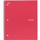 Five Star Wirebound 1-subject Notebook - Ring8" x 10.5" - Bend Resistant, Crack Resistant - 1 Each