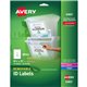 Avery ID Label - 8 1/2" Width x 11" Length - Removable Adhesive - Rectangle - Laser, Inkjet - White - Paper - 1 / Sheet - 25 Tot