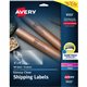 Avery Glossy Clear Shipping Labels, Sure Feed Technology, Laser/Inkjet, 2" x 4" , 100 Labels (6522) - Avery Shipping Labels, Glo