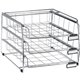 Alba Letter Tray - 3 Tier(s) - 15.2" Height x 12.4" Width x 9.4" Depth - Anti-slip - Metal, Plastic - 1 Each