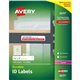 Avery Permanent Durable ID Laser Labels - Waterproof - 5/8" Width x 3" Length - Permanent Adhesive - Rectangle - Laser - White -