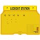 Master Lock Unfilled Padlock Lockout Station with Cover - 4 x Padlock - 12.3" Height x 16" Width x 1.8" Depth - Impact Resistant
