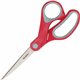 Scotch Multipurpose Scissors - 7" Overall Length - Straight-left/right - Stainless Steel - Red, Silver - 1 Each