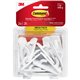Command Small Utility Hook Mega Pack - 1 lb (453.6 g) Capacity - for Multipurpose - White - 24 / Pack