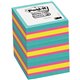 Post-it Super Sticky Notes Cube - 3" x 3" - Square - Aqua Splash, Sunnyside, Power Pink - 3 / Pack