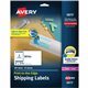 Avery Shipping Labels with Sure Feed for Color Laser Printers, Print-to-the-Edge , 2" x 3-3/4" , 200 White Labels (6873) - Avery