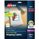 Avery Shipping Labels with Sure Feed for Color Laser Printers, Print-to-the-Edge, 3" x 3-3/4" , 150 White Labels (6874) - Avery 