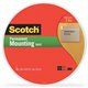 Scotch Double-Coated Foam Mounting Tape - 36 yd Length x 0.50" Width - 62.5 mil Thickness - 1" Core - Polyurethane - Long Lastin