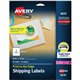 Avery Shipping Labels, Sure Feed Technology, Print to the Edge, Permanent Adhesive, 4-3/4" x 7-3/4" , 50 Labels (6876) - Print t