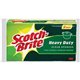 Scotch-Brite Heavy-Duty Scrub Sponges - 2.8" Height x 4.5" Width - 9/Pack - Yellow, Green