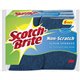 Scotch-Brite Non-Scratch Scrub Sponges - 0.8" Height x 4.3" Width x 2.8" Depth - 6/Pack - Blue