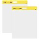 Post-it Self-Stick Easel Pads - 20 Sheets - Plain - Stapled - 18.50 lb Basis Weight - 20" x 23" - White Paper - Self-adhesive, R