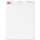 3M Flip Charts - 40 Sheets - Plain - Stapled - 18.50 lb Basis Weight - 25" x 30" - White Paper - Resist Bleed-through, Heavyweig