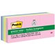 Post-it Greener Notes - 1200 - 1.50" x 2" - Rectangle - 100 Sheets per Pad - Unruled - Positively Pink, Canary Yellow, Fresh Min
