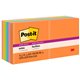 Post-it Super Sticky Notes - Energy Boost Color Collection - 1080 - 3" x 3" - Square - 90 Sheets per Pad - Unruled - Vital Orang