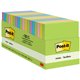 Post-it Notes Cabinet Pack - Floral Fantasy Color Collection - 1800 x Assorted - 3" x 3" - Square - 100 Sheets per Pad - Unruled