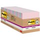 Post-it Super Sticky Notes Cabinet Pack - Wanderlust Pastels Color Collection - 1680 - 3" x 3" - Square - 70 Sheets per Pad - Un