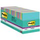 Post-it Super Sticky Notes - Supernova Neons Color Collection - 1680 x Multicolor - 3" x 3" - Rectangle - 70 Sheets per Pad - Aq