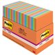 Post-it Super Sticky Notes - Energy Boost Color Collection - 4" x 6" - Rectangle - 45 Sheets per Pad - Vital Orange, Tropical Pi