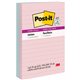 Post-it Super Sticky Lined Recycled Notes - Wanderlust Pastels Color Collection - 270 - 4" x 6" - Rectangle - 90 Sheets per Pad 