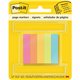 Post-it Page Markers - 1/2"W - 100 - 0.50" x 2" - Rectangle - Unruled - Bright Assorted - Paper - Removable, Self-adhesive - 500