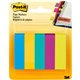 Post-it Page Markers - 100 - 0.50" x 2" - Rectangle - Unruled - Electric Blue, Yellow, Aqua Wave, Light Mulberry, Neon Green - P