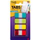 Post-it Easy Dispenser Tabs - 40 Tab(s)0.63" Tab Width - Self-adhesive - Yellow, Red, Green, Blue Tab(s) - 40 / Pack