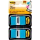 Post-it Flags - 100 x Bright Blue - 1" x 1.75" - Rectangle - Blue - Removable, Self-adhesive - 100 / Pack