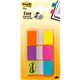 Post-it Flags - 60 - 1" x 1.75" - Rectangle - Unruled - Orange, Blue, Green, Pink, Yellow, Purple, Assorted - Reusable, Repositi