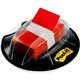 Post-it Flags in Desk Grip Dispenser - 200 - 1" x 1.75" - Rectangle - Unruled - Red - Removable, Self-adhesive - 200 / Pack