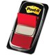 Post-it Red Flag Value Pack - 600 x Red - 1" x 1.75" - Rectangle - Unruled - Red - Removable, Writable - 12 / Box