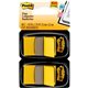 Post-it Flags - 100 x Yellow - 1" x 1.75" - Rectangle - Unruled - Yellow - Removable, Self-adhesive - 100 / Pack
