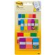 Post-it Assorted Flag Combo Pack - 320 x Assorted - 0.50" , 1" - Blue, Green, Yellow, Orange, Red, Pink, Purple - Self-adhesive,