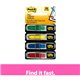 Post-it Arrow Flags - 24 x Red, 24 x Green, 24 x Yellow, 24 x Blue - 0.50" x 1.75" - Arrow, Rectangle - Unruled - Green, Yellow,