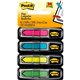 Post-it Arrow Flags - 24 x Pink, 24 x Blue, 24 x Yellow, 24 x Green - 0.50" x 1.75" - Arrow, Rectangle - Unruled - Pink, Green, 