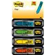 Post-it Arrow Message Flags - 80 - 0.50" x 1.75" - Arrow, Rectangle - Unruled - "Sign & Date" - Blue, Red, Green, Yellow, Assort