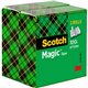 Scotch Magic Tape - 72 yd Length x 0.75" Width - 3" Core - 1 Pack - Clear