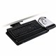 3M Adjustable Keyboard Tray with Adjustable Keyboard and Mouse Platform - 19.5" Width x 10.5" Depth - Black - 1