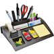 Post-it Notes Kit Desk Organizer - 7 Compartment(s) - 2.8" Height x 10.3" Width x 6.8" DepthDesktop - Black - Plastic - 1 Each