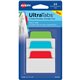 Avery 2" Multi-use Ultra Tabs - 48 Tab(s) - 1.50" Tab Height x 2" Tab Width - Red Film, Clear Paper, Blue, Green Tab(s) - 48 / P