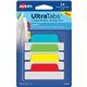 Avery 2-sided Writable Margin Ultra Tabs - 24 Tab(s) - 1" Tab Height x 2.50" Tab Width - Red Film, Clear Paper, Yellow, Green, B