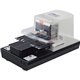 MAX Electronic Stapler - 100 of 80g/m&178 Paper Sheets Capacity - 1 Each - Black, White