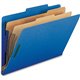 Nature Saver Legal Recycled Classification Folder - 8 1/2" x 14" - 2" Fastener Capacity for Folder - 2 Divider(s) - Dark Blue - 
