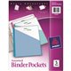Avery Durable Letter Vinyl File Pocket - 8 1/2" x 11" - 20 Sheet Capacity - 3 Pocket(s) - Polypropylene - Assorted - 5 / Pack